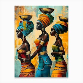 Three African Women 4 Canvas Print