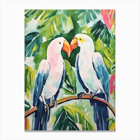 Two Parrots 1 Canvas Print