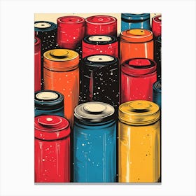 Cans Of Paint Leinwandbild