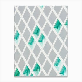 Green Squares Canvas Print