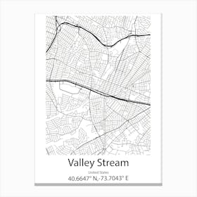 Valley Falls,United States Minimalist Map Toile