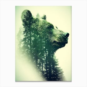 Bear In The Forest 1 Canvas Print