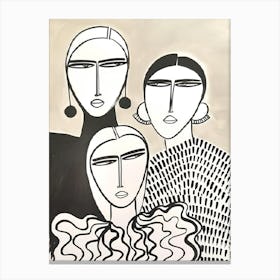 Three Women 2 Canvas Print