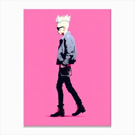 Clean Pink Punk Power Canvas Print