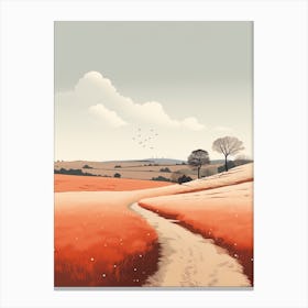 The Cotswold Way England 3 Hiking Trail Landscape Canvas Print