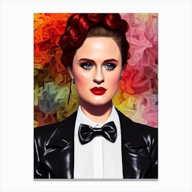 Evan Rachel Wood Illustration Movies Canvas Print