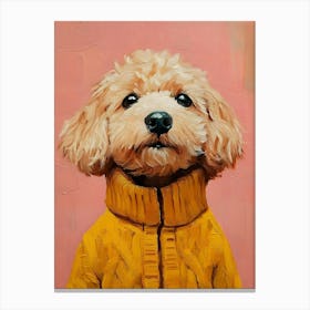 Mister Cool Goldendoodle Canvas Print