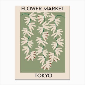 Flower Market Tokyo Canvas Print