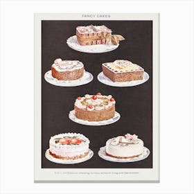Fancy Cakes And Gâteaux Canvas Print