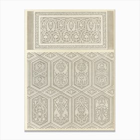 Emile Prisses D’Avennes Pattern, Plate No, 94, La Decoration Arabe Canvas Print