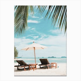 Tropical Beach Getaway Canvas Print