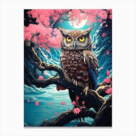 Owl Painting Canvas Print