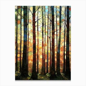 Gustav Klimt Print Trees Forest Painting Klimt Exhibition Poster Painting Floral Decor Full Canvas Print