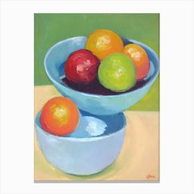 Pummelo Bowl Of fruit Canvas Print