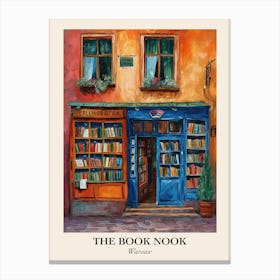 Warsaw Book Nook Bookshop 2 Poster Canvas Print