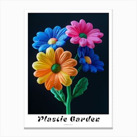 Bright Inflatable Flowers Poster Gerbera Daisy 2 Canvas Print