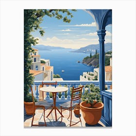 Greece Painting 1 Canvas Print