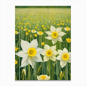 Daffodil Field Canvas Print