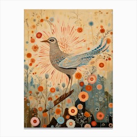 Kiwi 3 Detailed Bird Painting Canvas Print