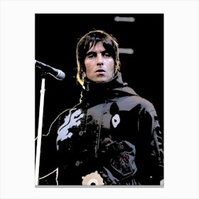 liam gallagher oasis britpop music band 5 Canvas Print