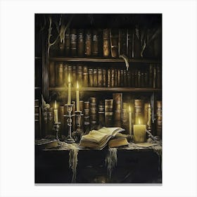 Book Shelf Canvas Print