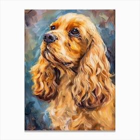 Cocker Spaniel Acrylic Painting 5 Canvas Print