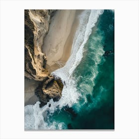 Aerial View Of California Coast Canvas Print