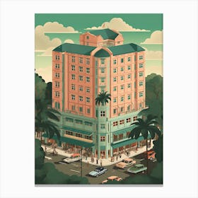 Singapore Travel Illustration 3 Canvas Print