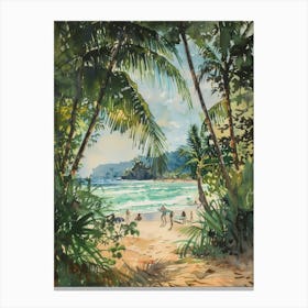 Tropical Beach Canvas Print