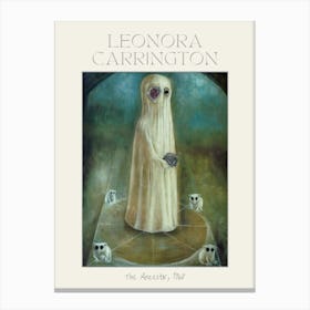 The Ancestor by Leonora Carrington 1968 - Surrealism Oil Painting | Mexican Artist | Surreal Intriguing Art in HD Remastered Immaculate Labelled Version 1 Canvas Print