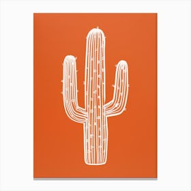 Cactus Line Drawing Trichocereus Cactus Canvas Print
