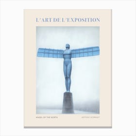 Angel Of The North, England Vintage Poster Canvas Print