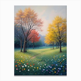 Autumn In The Park 1 Canvas Print