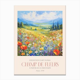 Champ De Fleurs, Floral Art Exhibition 27 Canvas Print