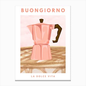 Buongiorno Coffee Print 1 Canvas Print