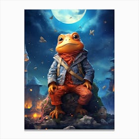 Frog Moon Canvas Print