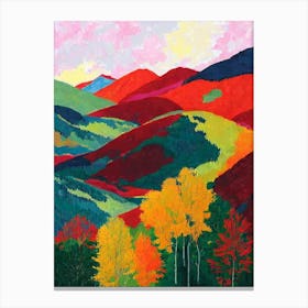 Jostedalsbreen National Park 1 Norway Abstract Colourful Canvas Print