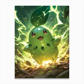 Chikorita Pokemon Canvas Print