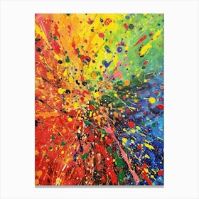 Rainbow Splash Canvas Print