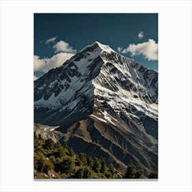 Snowy Mountain Canvas Print