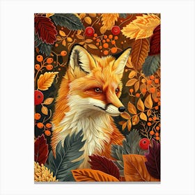 Solitary Fox In The Autumn 19 Canvas Print