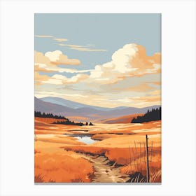 Cairngorms National Park Scotland 3 Hiking Trail Landscape Canvas Print