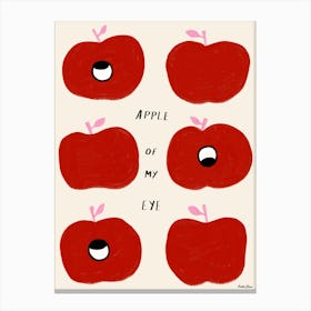 Apple of My Eye Canvas Print