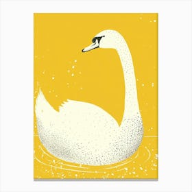 Yellow Swan 1 Canvas Print