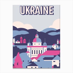 Ukraine Poster Canvas Print