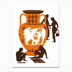 Theseus Minotaur Canvas Print