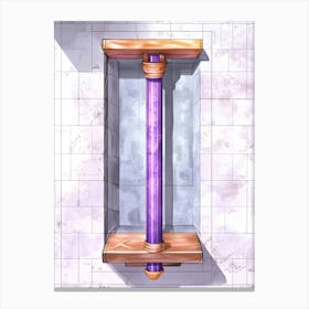 Purple Pillar 1 Canvas Print