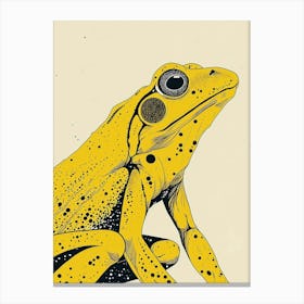 Yellow Frog 3 Canvas Print