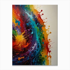 Colorful Splashes 7 Canvas Print