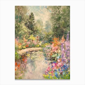  Floral Garden Fairy Pond 4 Canvas Print